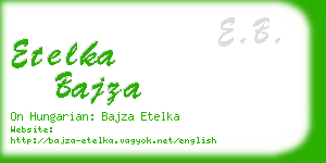 etelka bajza business card